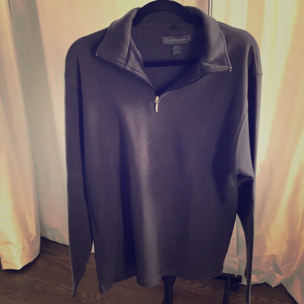 XL Emile Lafaurie dark grey quarter zip